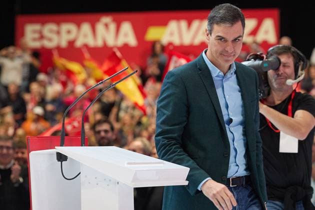 News Themen der Woche KW47 News Bilder des Tages Pedro Sanchez Participates In A PSOE event - Madrid The Secretary General of the PSOE and President of the Government, Pedro Sanchez, speaks during a PSOE event at IFEMA Madrid, on November 25, 2023, in Madrid (Spain). The PSOE has held an event to vindicate the role that the Casas del Pueblo need and to thank the militancy for their commitment. In addition, this event celebrates the new progressive coalition government led by Pedro Sanchez after the investiture and the formation of the new Council of Ministers. Photo by Jesus Hellin Europa Press ABACAPRESS.COM Madrid Spain  Copyright: xEuropaxPress ABACAx