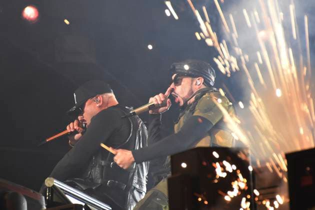 Flow Fest 2023- Day 1 November 25, 2023, Mexico City, Mexico: Juan Luis Morera known as Wisin and Llandel Veguilla known as Yandel members of the Puerto Rican Reggaeton Duo Wisin & Yandel, performs on stage as part of the Coca Cola Flow Fest 2023 Reggaeton music Festival at Autodromo Hermanos Rodriguez. on November 25, 2023 in Mexico City, Mexico. (Photo by Essene Hernandez Eyepix Group) Copyright: xEssenexHernandez xEyepixxGroupx EH_25112023_105704