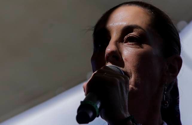 November 26, 2023, Mexico City, Mexico City, Mexico: CLAUDIA SHEINBAUM (sole candidate of the MORENA party) for the next presidential elections in Mexico in 2024, speaking at an event in one of the largest municipalities of Mexico City, Iztapalapa. Mexico City Mexico - ZUMAs310 20231126_zip_s310_020 Copyright: xLuisxExSalgadox