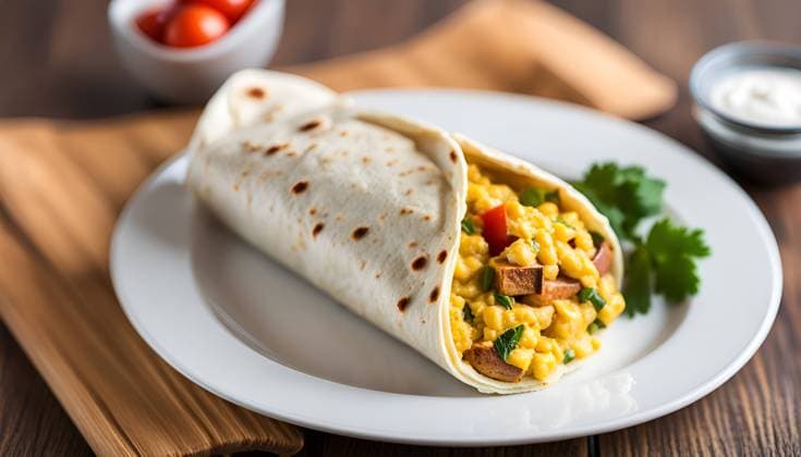 AI Generated Breakfast Burrito with Tofu Scramble New York, New York, United States R_IAFY231126C-1291097-01