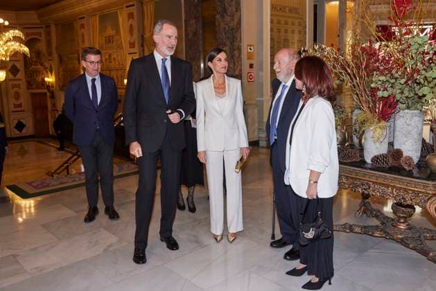 November 27, 2023, Madrid, Madrid, Spain: KING FELIPE VI of Spain, QUEEN LETIZIA of Spain attend the 40th Francisco Cerecedo Journalism award at the Westin Palace Hotel Madrid Spain - ZUMAc260 20231127_zep_c260_004 Copyright: xMikexChicorrox
