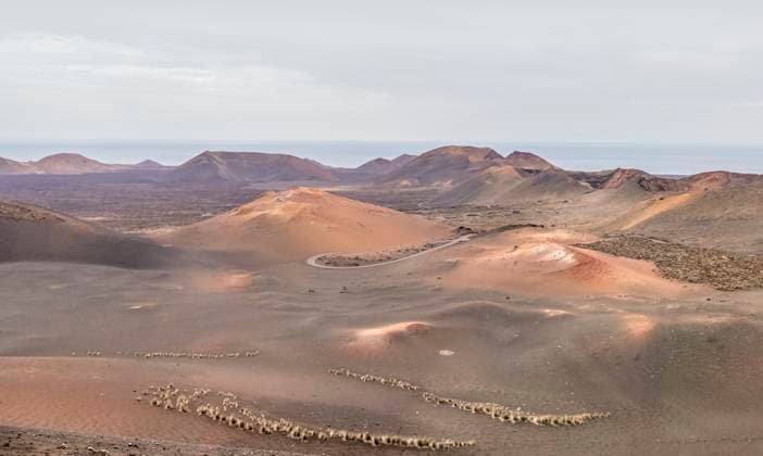 Timanfaya National Park Impression at the Timanfaya National Park in Lanzarote, part of the Canary Islands in Spain Copyright: xZoonar.com AchimxPrillx 17262671