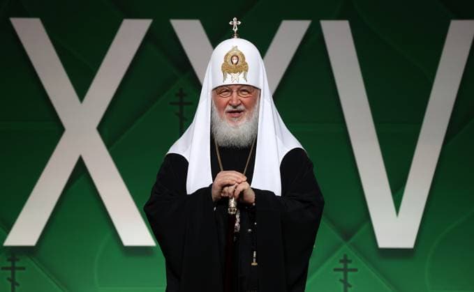Russia Putin World Russian People s Council 8569342 28.11.2023 Patriarch Kirill of Moscow and all Russia speaks during a plenary session of the World Russian People s Council, dedicated to the 30th anniversary of the founding of the organisation, at the State Kremlin Palace in Moscow, Russia. Sergei Karpukhin POOL Moscow Russia  Copyright: xSergeixKarpukhinx