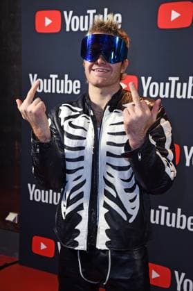 Ski Aggu (August Jean Diederich) - YOUTUBE MUSIC AWARDS Dinner im Restaurant Grill Royal in Berlin am 28.11.2023