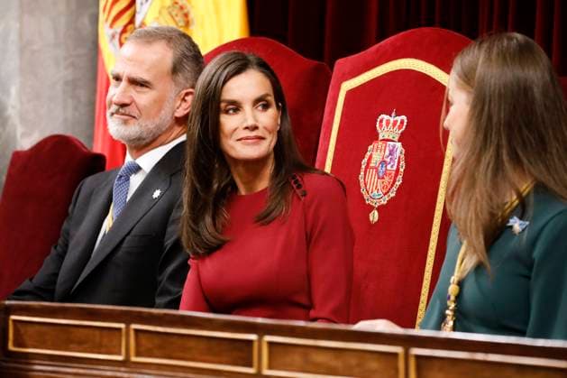 Entertainment Themen der Woche KW48 Entertainment Bilder des Tages 29-11-2023 Parliament Princess Leonor and Queen Letizia and King Felipe during the new opening session of the Spanish parliament in Madrid. No Spain Â  Copyright: xPPEx