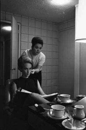 Film Marnie Actress Tippi Hedren getting ready for filming Los Angeles, CA USA  Copyright: xLeoxFuchsx 0854c Tippi Hedren (Marnie) makp