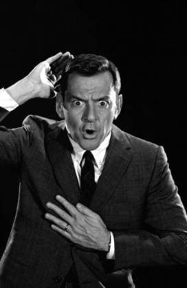 Film Send Me No Flowers Actor Tony Randall poses for a series of goofy portraits to promote the film Los Angeles, CA USA  Copyright: xLeoxFuchsx R0559-Randall-SMNF
