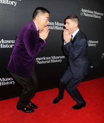November 30, 2023, New York, New York, USA: BOWEN YANG and MIKEY DAY seen at the red carpet arrivals for 2023 American Museum of Natural HistoryÃ¢â‚¬â ¢s annual Ã¢â‚¬ËœThe Museum GalaÃ¢â‚¬â ¢ event. New York USA - ZUMAk03_ 20231130_zaf_k03_068 Copyright: xNancyxKaszermanx