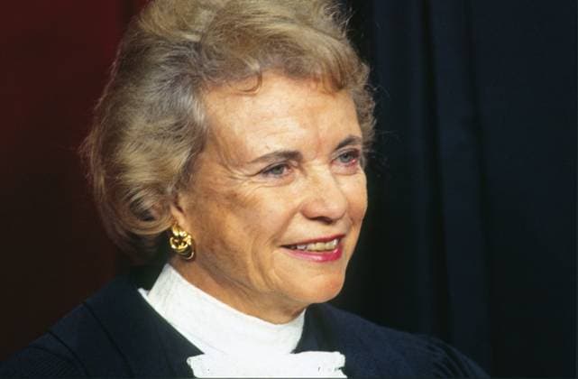 **FILE PHOTO** Sandra Day O Connor Has Passed Away. Associate Justice of the United States Supreme Court Sandra Day O’Connor as she poses for a Class Photo with all of the Justices of the United States Supreme Court, taken at the US Supreme Court in Washington, DC on December 3, 1993. Copyright: xCNPx MediaPunchx