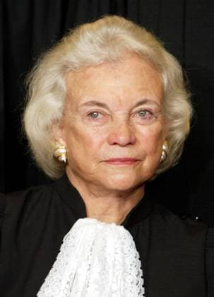 December 5, 2003, Washington, District of Columbia, USA: Associate Justice of the United States Supreme Court SANDRA DAY O CONNOR poses during a group portrait session with the members of the US Supreme Court, at the Supreme Court Building in Washington, DC on December 5, 2003. O Connor made history as the first woman on the high court when former US President Ronald Reagan nominated her. She took her seat September 25, 1981. Washington USA - ZUMAs152 20031205_zaa_s152_012 Copyright: xMarkxWilsonx