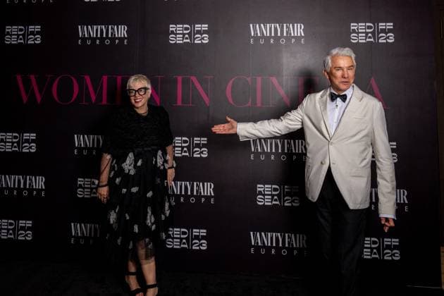 Entertainment Themen der Woche KW48 Entertainment Bilder des Tages ?Women In Cinema? Gala Dinner at Red Sea Film Festival? - Jeddah Baz Luhrmann and Catherine Martin arrive to ?Women In Cinema? gala dinner at a hotel in Jeddah, Saudi Arabia, on December 1, 2023, as part of the 3rd edition of Red Sea Film Festival. Photo by Balkis Press ABACAPRESS.COM Jeddah Saudi Arabia  Copyright: xBalkisxPress ABACAx