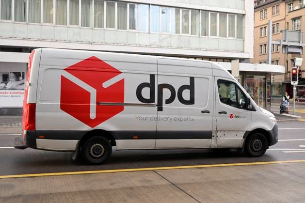 Lieferwagen dpd Paketdienst, Schweiz, 15.11.2023 *** Delivery van dpd parcel service, Switzerland, 15 11 2023 