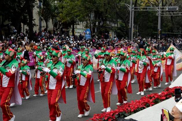 Bolo Fest Christmas Parade in Mexico City December 2, 2023, Mexico City, Mexico: Thousands of people attend the Bolo Fest Christmas parade on Reforma Avenue in Mexico City. on December 2, 2023 in Mexico City, Mexico (Photo by Luis Barron Eyepix Group). Copyright: xLuisxBarronx xEyepixxGroupx LB_20231202_17