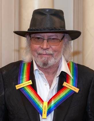 46th Annual Kennedy Center Honors Formal Group Photo 2023 Kennedy Center Honoree, British singer-songwriter producer, and member of the Bee Gees, Barry Gibb, poses for a group photo following the Medallion Ceremony of the 46th Annual Kennedy Center Honors at the Department of State in Washington, DC on Saturday, December 2, 2023. The 2023 honorees are: actor and comedian Billy Crystal; acclaimed soprano Renee Fleming; rapper, singer, and actress Queen Latifah; and singer Dionne Warwick. Credit: Ron Sachs Pool via CNP Washington Library of Congress District of Columbia United States  Copyright: xPool ABACAx