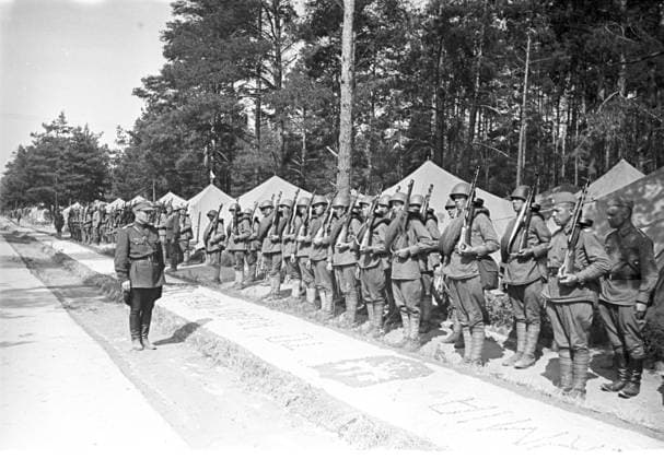 Great Patriotic War 5813877 01.09.1943 Great Patriotic War 1941-1945. The Tadeusz Kosciuszko Warsaw Polish Infantry Division. Loskutov Mogilev region Russia  Copyright: xLoskutovx