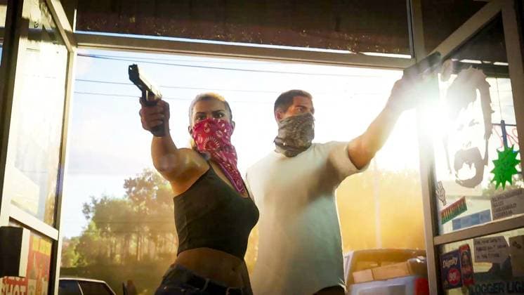 Images de la premiere bande-annonce du jeu vidÃ o Ã vÃ nement Grand Theft Auto VI (GTA 6) GTA 6: la premiere bande-annonce du jeu vidÃ o Ã vÃ nement Grand Theft Auto VI dÃ voilÃ e Ã la surprise gÃ nÃ rale. Dix ans apres la sortie du prÃ cÃ dent Ã pisode, Rockstar a dÃ voilÃ lundi les premieres images officielles de Â« Grand Theft Auto VI Â», qui ne sortira toutefois qu?en 2025. GTA 6: First trailer for the Grand Theft Auto VI event video game revealed to everyone s surprise. Ten years after the release of the previous episode, Rockstar revealed on Monday the first official images of Grand Theft Auto VI, which will however not be released until 2025. Paris France  Copyright: xValÃ rianxWagner BestimagexValÃ rianxWagner Bestimagex