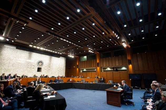 December 5, 2023, Washington, District of Columbia, USA: Christopher A. Wray, Director of the Federal Bureau of Investigation (FBI) appears before a United States Senate Committee on the Judiciary oversight hearing to examine the Federal Bureau of Investigation in the Hart Senate Office Building in Washington, DC, Tuesday, December 5, 2023 Washington USA - ZUMAs152 20231205_faa_s152_064 Copyright: xRodxLamkeyx