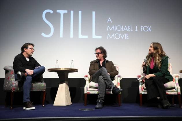 Still: A Michael J. Fox Movie Screening, Q&A and reception with Michael J. Fox and Director Davis Guggenheim at The Whitby Featuring: Michael J. Fox, Davis Guggenheim (Director) and Heidi Ewing (Moderator) Where: New York, New York, United States When: 04 Dec 2023 Credit: Marion Curtis StarPix for Apple startraksphoto.com EDITORIAL USE ONLY. NOT FOR USE BY NEWSPAPERS BASED IN THE UK. Copyright: xMarionxCurtisx xStarPixxforxApplex 53277940