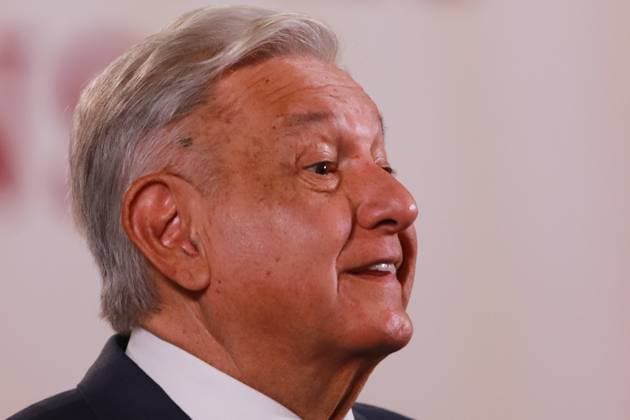 Mexico s President, Lopez Obrador Daily Briefing Conference December 6, 2023 in Mexico City, Mexico: President of Mexico ospeaks during the daily morning press conference in front of reporters at the national palace. on December 6, 2023 in Mexico City, Mexico. (Photo by Carlos Santiago Eyepix Group) Copyright: xCarlosxSantiagox xEyepixxGroupx CS202312068516
