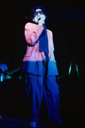 Yoko Ono, japanisch-amerikanische Künstlerin der Fluxus-Bewegung, Filmemacherin, Experimentalkomponistin und Sängerin, Auftritt in der ARD Spielshow: Mensch Meier, 1986. Copyright: HartwigxValdmanis Nur redaktionelle Nutzung. Editorial usage only. VAL_720101240