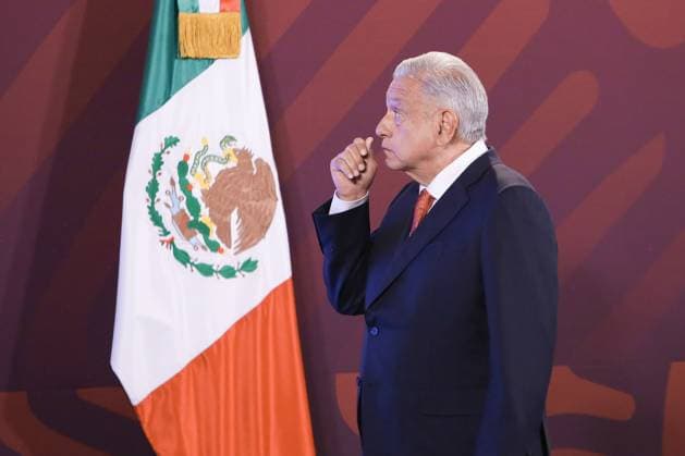 Andres Manuel Lopez Obrador Press Conference December 7, 2023. Mexico City, Mexico. Mexican President, Andres Manuel Lopez Obrador gesticulates during his speech during his daily morning briefing conference at the National Palace. Mexico City Mexico Copyright: xAlexxDaltonxxEyepixxGroupx