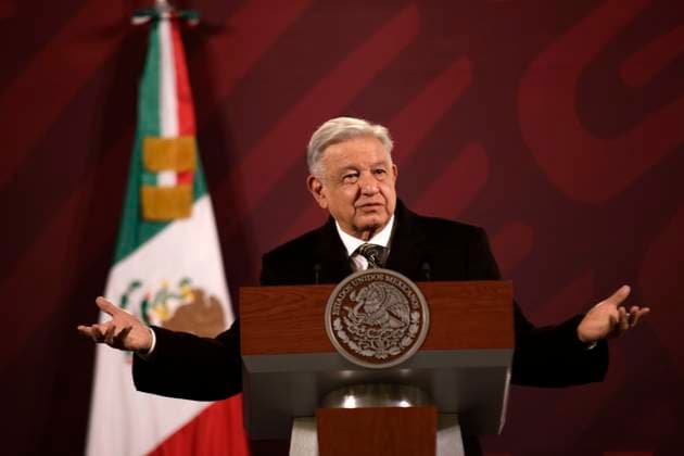 December 8, 2023, Mexico City, Mexico: The president of Mexico, Andres Manuel Lopez Obrador at the press conference at the National Palace in Mexico City. on December 8, 2023 in Mexico City, Mexico Mexico City Mexico - ZUMAe321 20231208_zia_e321_043 Copyright: xLuisxBarronx