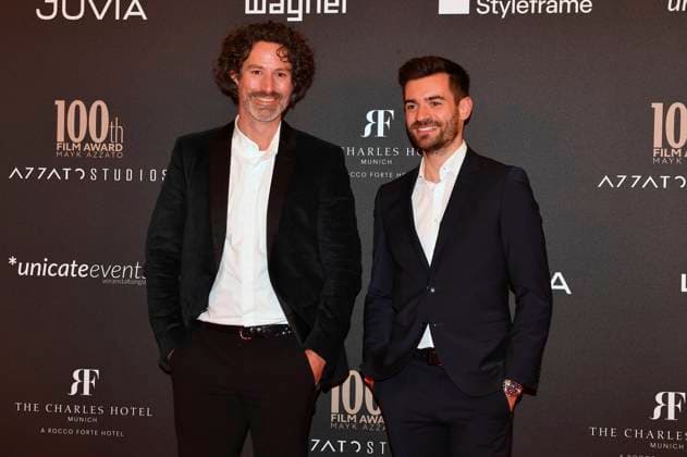 Markus Walz und Pascal Pitz-Klauser beim 100th Film Award Event im Charles Hotel. München, 09.12.2023