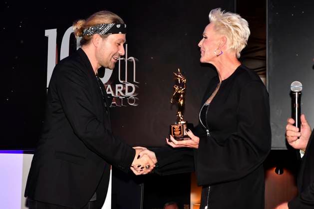 David Garrett und Brigitte Nielsen beim 100th Film Award Event im Charles Hotel. München, 09.12.2023