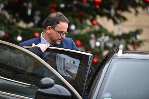 Ministers Council - Paris Health Minister Aurelien Rousseau exits the Elysee Palace at the end of the Council of Ministers in Paris, France on December 12, 2023. Photo by Firas Abdullah ABACAPRESS.COM Paris Ã?le-de-France France  Copyright: xAbdullahxFiras ABACAx