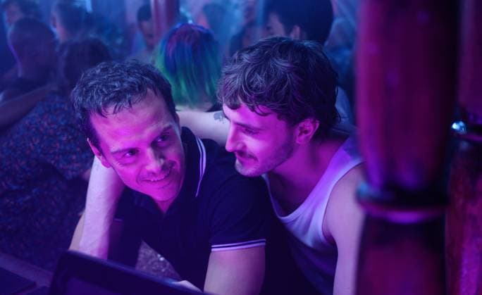 Andrew Scott and Paul Mescal UK. Andrew Scott and Paul Mescal in (C)Searchlight Pictures new film: All of Us Strangers (2023). Plot: A screenwriter drawn back to his childhood home enters into a fledgling relationship with a mysterious neighbor as he then discovers his parents appear to be living just as they were on the day they died, 30 years before. LMK106-J10341-011223 Supplied by LMKMEDIA. Editorial Only. Landmark Media is not the copyright owner of these Film or TV stills but provides a service only for recognised Media outlets. 