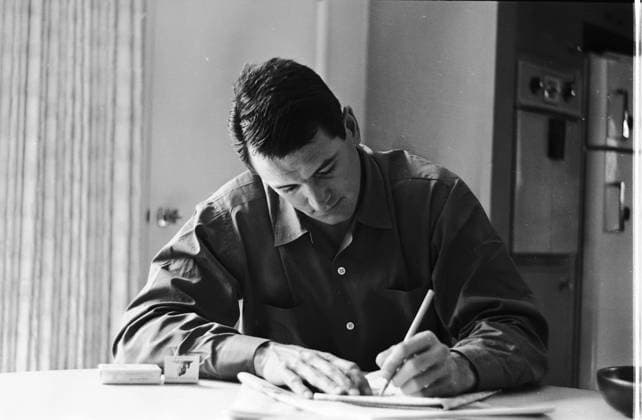 Rock Hudson at Home Actor Rock Hudson at his house Los Angeles, CA USA  Copyright: xLeoxFuchsx 0905a Rock Hudson at home