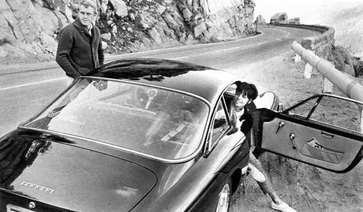 Film The Great Escape Actor Steve McQueen with his wife Bavaria Germany  Copyright: xLeoxFuchsxArchivesx 3001 Steve McQueen Off the Road 1