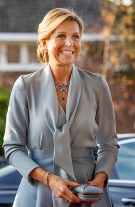 14-12-2023 Bussum Queen Maxima at the recordings for the Christmas Music Gala 2023 of the More Music in the Classroom foundation, recorded and broadcast by AVROTROS. Â  Copyright: xPPEx
