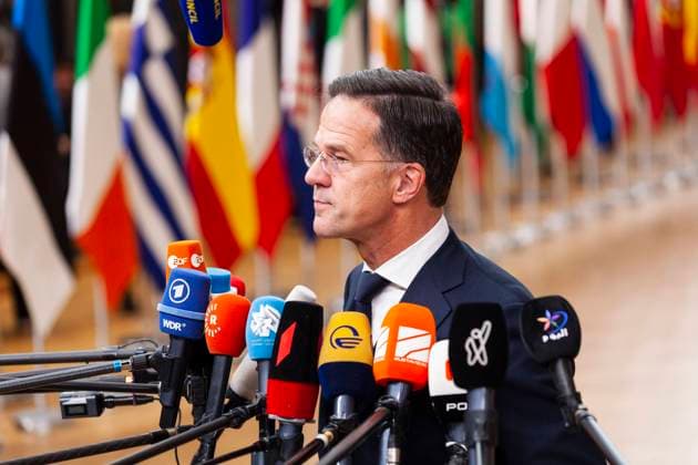 Mark Rutte. Arrival of the heads of state at the European summit.  NicolasxLandemardx xLexPictorium LePictorium_0287483