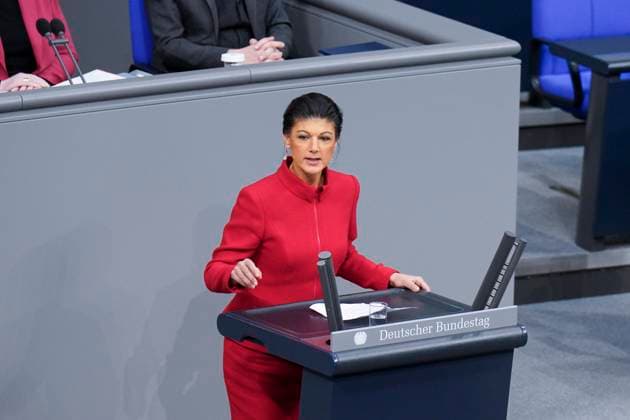 Sitzung des Deutschen Bundestags, Sahra Wagenknecht, BSW Sitzung des Deutschen Bundestags, Sahra Wagenknecht, BSW – Für Vernunft und Gerechtigkeit Berlin Berlin GER *** Session of the German Bundestag, Sahra Wagenknecht, BSW Session of the German Bundestag, Sahra Wagenknecht, BSW - Für Vernunft und Gerechtigkeit Berlin Berlin GER