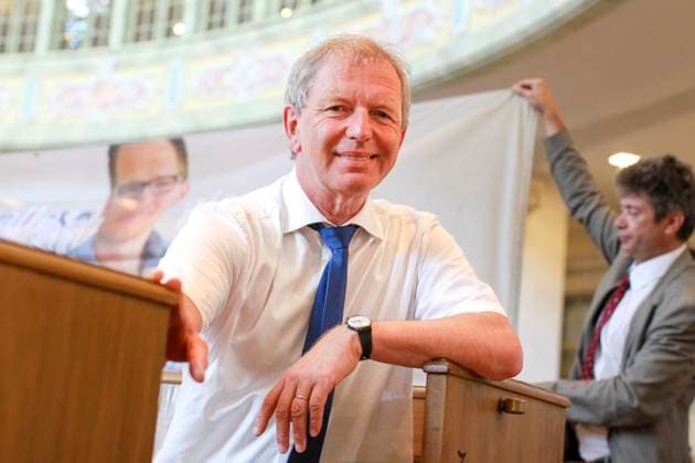 24.08.2011, Deutschland, Sachsen, Dresden, Porträt von dem Landesbischof der Evangelisch-Lutherischen Landeskirche Sachsens Jochen Bohl, hier in der Dresdner Frauenkirche fotografiert *** 24 08 2011, Germany, Saxony, Dresden, Portrait of the Bishop of the Evangelical Lutheran Church of Saxony Jochen Bohl, photographed here in the Dresden Frauenkirche