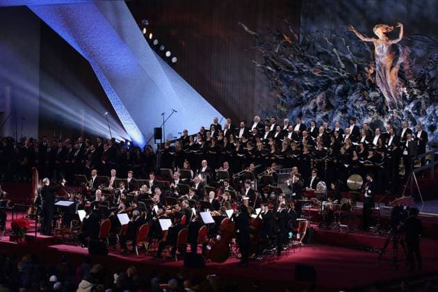 Bilder des Jahres 2023, Entertainment 12 Dezember Entertainment Themen der Woche KW50 Entertainment Bilder des Tages December 15, 2023 - Christmas concert with the poor, directors MARCO FRISIAN and SPERANZA SCAPPUCCI, with the soprano MARIA GRAZIA SCHIAVO and tenor LEVY SEKGAPANE in the Paul VI Hall at the Vatican. - Vatican City State EvandroInetti_via ZUMA Wire Vatican City State - ZUMAi15_ 20231215_zaf_i15_001 Copyright: xEvandroxInettix