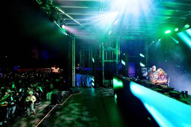 December 15, 2023, Olympic Valley, CA, USA: Truth - Tristan Roake and Rusko perform during Day 1 of the 2023 Tahoe Live Music Festival at Palisades Tahoe on December 15, 2023 in Olympic Valley, CA. Olympic Valley USA - ZUMAs181 20231215_zea_s181_004 Copyright: ximageSPACEx