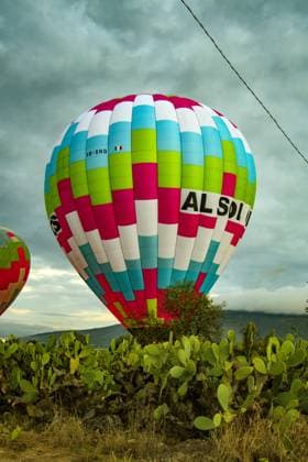 December 16, 2023, Mexico City, Teotihuacan, Mexico: The largest balloon on the entire continent was launched at dawn at the emblematic Archaeological center of the Pyramids of TeotihuacoÂ¡n, in Mexico. TeotihuacoÂ¡n, also known as the land of the Gods, was the landscape to observe from the spectacular flight of one of the largest hot air balloons on the continent..The Mexican company Al Sol Globos started with this gigantic model, the N-500 balloon that will be part of its fleet. Mexico City Mexico - ZUMAn296 20231216_zip_n296_004 Copyright: xJorgexNunezx