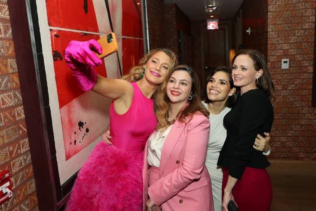 New York City reception celebrating Barbie s America Ferrera receiving the CCA Groundbreaker Award at The Whitby Hotel Featuring: Blake Lively (Host), Amber Tamblyn, America Ferrera and Alexis Bledel Where: New York City, New York, United States When: 15 Dec 2023 Credit: Marion Curtis StarPix for Warner Bros startraksphoto.com EDITORIAL USE ONLY. NOT FOR USE BY NEWSPAPERS BASED IN THE UK. Copyright: xMarionxCurtisx xStarPixxforxWarnerxBros.x 53310768