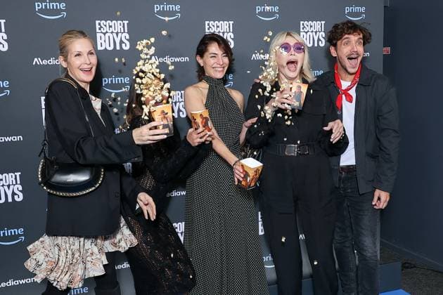Entertainment Themen der Woche KW51 Entertainment Bilder des Tages Escort Boys By Prime Video Premiere At UGC Les Halles Kelly Rutherford, Zahia Dehar, Caterina Murino, Amanda Lear and Ruben Alves attend the Escort Boys By Prime Video Premiere at UGC Cine Cite Les Halles on December 18, 2023 in Paris, France. Photo by Nasser Berzane ABACAPRESS.COM Paris France  Copyright: xBerzanexNasser ABACAx