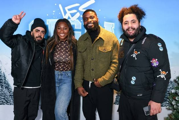 Entertainment Themen der Woche KW51 Entertainment Bilder des Tages SEGPA Au Ski Premiere - Paris Arriles Amrani, Fatou Kaba, Charly Nyobe and Walid Ben Amar attend the photocall for SEGPA Au Ski premiere held at Kepler in Paris, France on December 18, 2023. Photo by David Boyer ABACAPRESS.COM Paris France  Copyright: xBoyerxDavid ABACAx