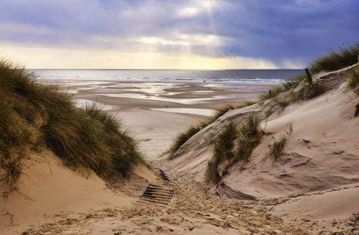 The sand dunes in Amrum, Germany in front of the beach 274859 RECORD DATE NOT STATED