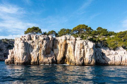 A beautiful shot of the cliffs and the Mediterranean sea at the Calanques National Park, France 342645 RECORD DATE NOT STATED