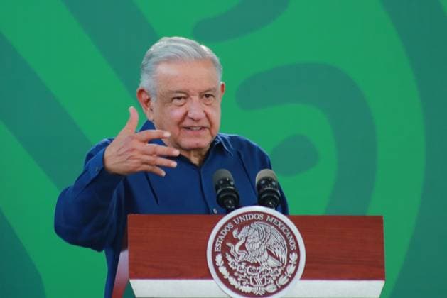 December 20, 2023, Acapulco, Mexico: The president of Mexico, Andres Manuel Lopez Obrador gesticulates while speaks during the briefing conference. on December 20, 2023. In Acapulco, Guerrero. Acapulco Mexico - ZUMAe321 20231220_zia_e321_063 Copyright: xCarlosxSantiagox