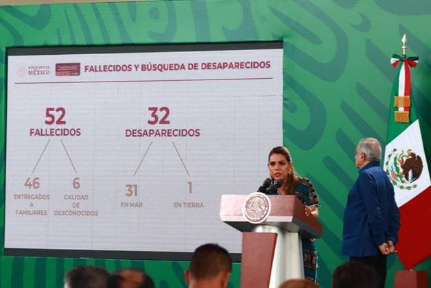 December 20, 2023, Acapulco, Mexico: Evelyn Salgado, Governor of the State of Guerrero speaks during the Mexican President Lopez Obrador briefing conference. on December 20, 2023. In Acapulco, Guerrero. Acapulco Mexico - ZUMAe321 20231220_zia_e321_073 Copyright: xCarlosxSantiagox