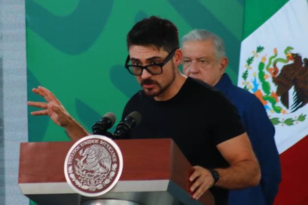 December 20, 2023, Acapulco, Mexico: Roman Meyer, Secretary of Agrarian, Territorial and Urban Development (SEDATU) speaks during the Mexican President Lopez Obrador briefing conference. on December 20, 2023. In Acapulco, Guerrero. Acapulco Mexico - ZUMAe321 20231220_zia_e321_082 Copyright: xCarlosxSantiagox