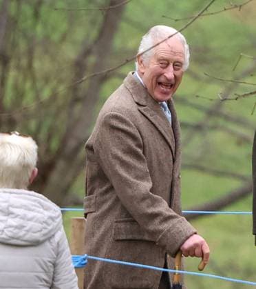 Entertainment Themen der Woche KW51 Entertainment Bilder des Tages King Charles III and Queen Camilla, attends the Sunday service at St. Mary Magdalene church in Sandringham, Norfolk, UK, on 24th December, 2023. 
