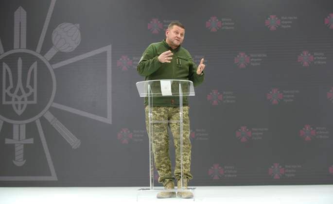 KYIV, UKRAINE - DECEMBER 26, 2023 - Commander-in-Chief of the Armed Forces of Ukraine, General Valerii Zaluzhnyi holds a press conference in Kyiv, capital of Ukraine. Press conference of Valerii Zaluzhnyi in Kyiv  Copyright: xKaniukaxRuslanx