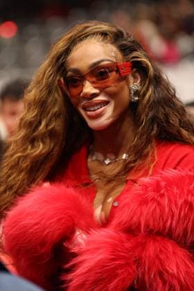 WASHINGTON, D.C. - DECEMBER 26: Winnie Harlow attends the Washington Wizards vs Orlando Game at the Capital One Arena in Washington, D.C. on December 26, 2023. Copyright: xmpi34x